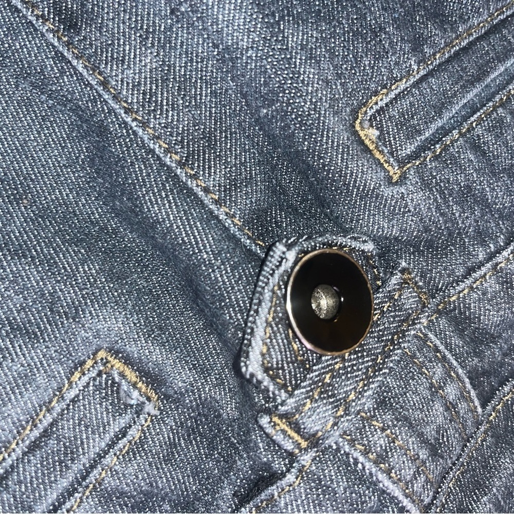 Boom Boom Bermuda Denim Shorts – Size 11 – Y2K Paisley Lined - Picture 4 of 6